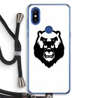 Angry Bear (white): Xiaomi Mi Mix 3 Transparant Hoesje met koord