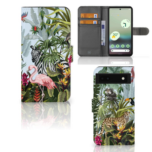 Telefoonhoesje met Pasjes voor Google Pixel 6A Jungle