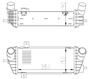 Intercooler, inlaatluchtkoeler 309070