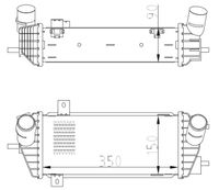 Intercooler, inlaatluchtkoeler 309070