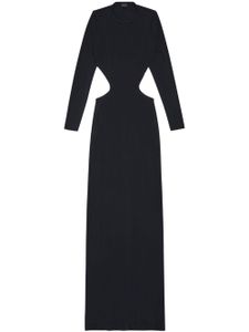 Balenciaga robe longue à découpes - Noir