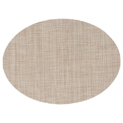 Placemat Maoli - ovaal - naturel - 48 x 35 cm - kunststof - onderlegger