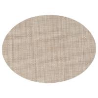 Placemat Maoli - ovaal - naturel - 48 x 35 cm - kunststof - onderlegger