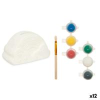 Spaarpot die je kunt verven Pincello Wit 13,9 x 8,4 x 9,6 cm 13,9 x 8 x 8 cm Regenboog (12 Stuks)