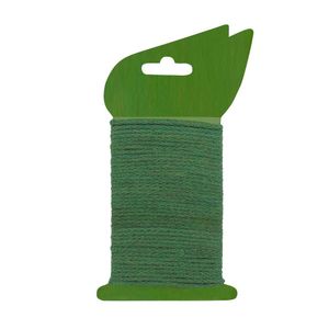 Nature jute touw groen met ijzeren kern