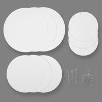 Creativ Company Mobielen blanco, d 12+15+18 cm, 300 gr, 4 set/ 1 doos