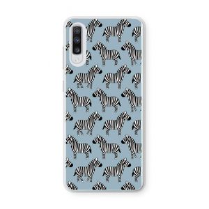 Zebra: Samsung Galaxy A70 Transparant Hoesje