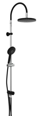 Schutte MATAO RAIN hoofddouche set | chroom/mat zwart
 - 60626 - 60626