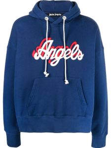 Palm Angels hoodie à double logo - Bleu