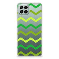 Samsung Galaxy M33 TPU bumper Zigzag Groen - thumbnail