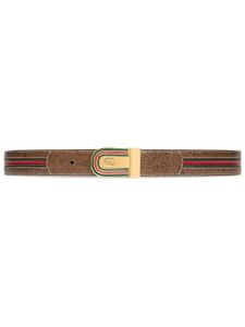 Gucci Interlocking G buckle belt - Marron