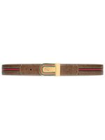 Gucci Interlocking G buckle belt - Marron - thumbnail