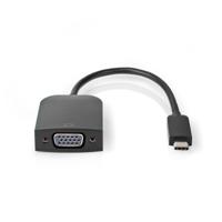 Nedis USB-C™ Adapter | USB 3.2 Gen 1 | USB-C™ Male | VGA Female 15p | 1920x1200 | 5 Gbps | 0.20 m | Rond | Vernikkeld | PVC | Zwart | Doos - Nedis USB-C™ Adapter | USB 3.2 Gen 1 | USB-C™ Male | VGA Female 15p | 1920x1200 | 5 Gbps | 0.20 m | Rond | Vernikkeld | PVC | Zwart | Doos -