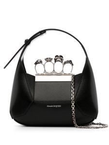 Alexander McQueen mini sac The Jewelled en cuir - Noir