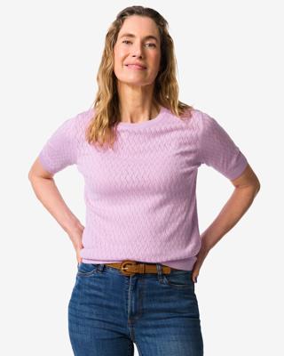 HEMA Damestrui Fally fijngebreid lila (lila)