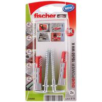 Fischer 535002 schroefanker & muurplug 2 stuk(s) Schroefhaak- & muurplugset 50 mm - thumbnail