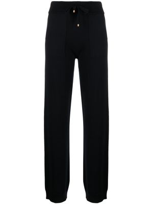 Lorena Antoniazzi pantalon de jogging en maille - Bleu
