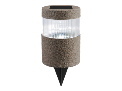 LIVARNO home Solar tuinlamp (Cilindrisch, Donkergrijs)