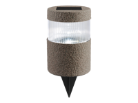 LIVARNO home Solar tuinlamp (Cilindrisch, Donkergrijs)