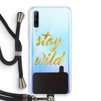 Stay wild: Huawei P Smart Pro Transparant Hoesje met koord