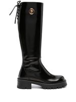 Versace bottes Alia en cuir - Noir - thumbnail