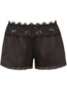 Dolce & Gabbana short à empiècements en dentelle - Noir