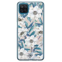 Samsung Galaxy A12 siliconen telefoonhoesje - Touch of flowers