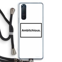 Ambitchious: Sony Xperia 5 II Transparant Hoesje met koord