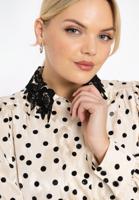 Yoek Blouse DOTTY | Beige | Maat 58/60