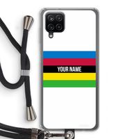 WK Wielrennen: Samsung Galaxy A12 Transparant Hoesje met koord