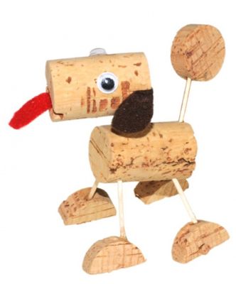 Kids At Work hondje van kurk Kids At Work hondje van kurk