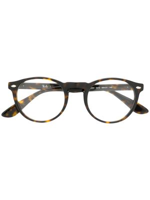 Ray-Ban lunettes de vue à monture ronde - Marron