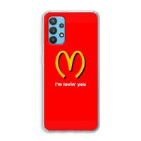 I'm lovin' you: Samsung Galaxy A32 4G Transparant Hoesje