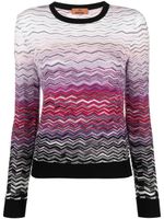 Missoni zigzag-woven crew-neck jumper - Blanc