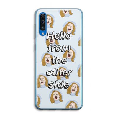 Hello: Samsung Galaxy A50 Transparant Hoesje