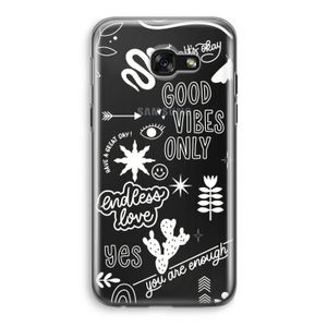 Good vibes: Samsung Galaxy A5 (2017) Transparant Hoesje