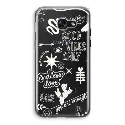 Good vibes: Samsung Galaxy A5 (2017) Transparant Hoesje