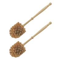 Sorex Toiletborstel - 4x - hout - 36 cm - WC-borstels/toiletborstels - naturel Sorex Toiletborstel - 4x - hout - 36 cm - WC-borstels/toiletborstels - naturel