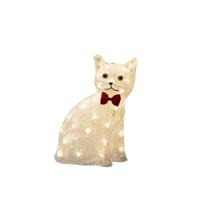 LED Kerstfiguur kat, zittend - Konstsmide