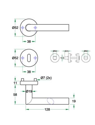 Krukgarn JADE rvs mat PC
