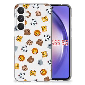 TPU bumper voor Samsung Galaxy A55 Dieren Emojis