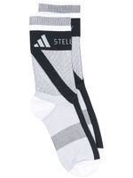 adidas by Stella McCartney chaussettes à logo intarsia - Noir