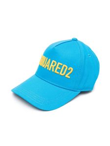 DSQUARED2 KIDS casquette à logo brodé - Bleu