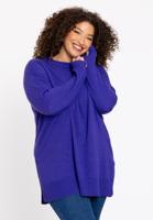 Yoek Trui met zijsplitten Woolmix | Paars | Maat 46/48