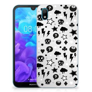 Silicone Back Case Huawei Y5 (2019) Silver Punk