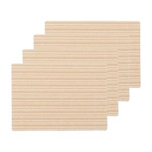 Wicotex Placemats Othos - 4x - beige - 30 x 43 cm - anti slip laag - Teflon coating toplaag