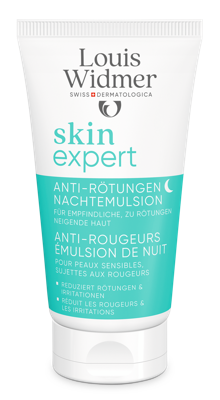 Louis Widmer Nachtcrème Skinexpert Anti-Roodheid Nachtemulsie ZP 50ml