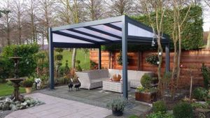 Tijdelijk 15% korting | Verasol Profiline veranda 400x300 cm polycarbonaatdak Aluminium Verasol