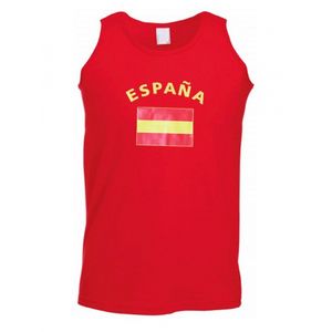 Heren singlet met de Spaanse vlag 2XL  -