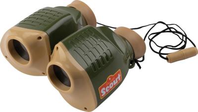 Happy People verrekijker scout junior 12 x 14 cm groen/beige